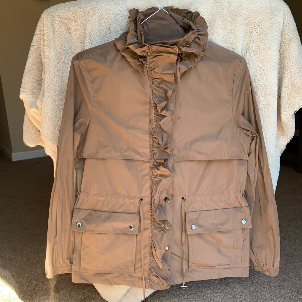 Banana Republic ruffled rain jacket!
